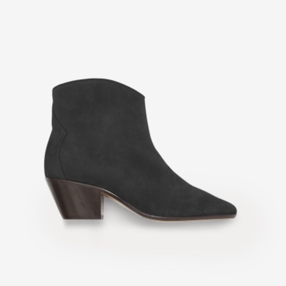 Brand new Isabel Marant Boots Dacken Booties Suede Ankle Faded Black 41 9.5/10 - Picture 2 of 7